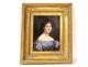 HST portrait Julie Volpelière young woman Empire stuccoed frame 1829 XIXth