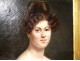 HST portrait Julie Volpelière young woman Empire stuccoed frame 1829 XIXth