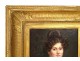HST portrait Julie Volpelière young woman Empire stuccoed frame 1829 XIXth