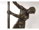 Large bronze sculpture Jean Verschneider Founder effort LNJL Paris XXth