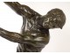 Large bronze sculpture Jean Verschneider Founder effort LNJL Paris XXth