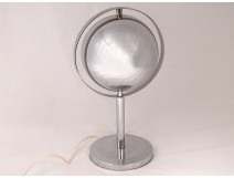 Design table lamp chromed metal 1970 XXth century