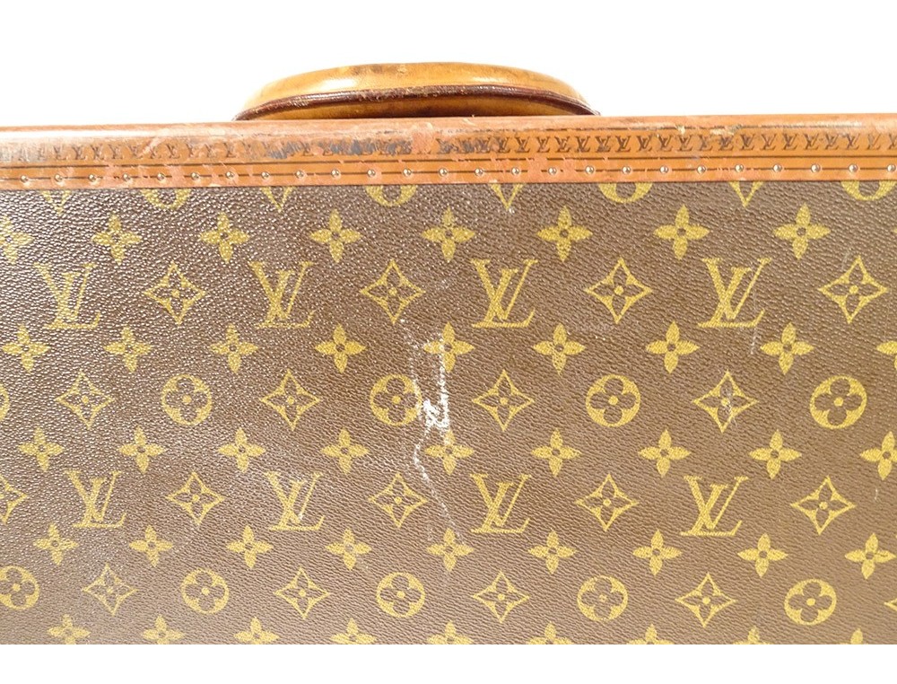 LOUIS VUITTON Vintage Alzer 60 Monogram Canvas Suitcase — Garment