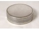 Round solid silver box Minerva goldsmith Lappara &amp; Gabriel 271gr XXth