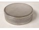 Round solid silver box Minerva goldsmith Lappara &amp; Gabriel 271gr XXth