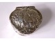 Small solid silver box Holland characters vintage shepherdess 31gr 19th