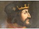 Rare HSP painting portrait King France Charles VIII Rex Galiae Amboise XVè