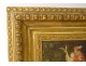 Small HSP painting Lanfant de Metz children bird landscape golden frame 19th