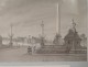 Gouache view Paris Place Concorde Obelisk Palais Bourbon 1848 XIXth