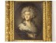 HSP portrait Lady Mulgrave Cholmley from apr. Gainsborough 18th Carved Frame