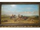 Pair HSP orientalist paintings E. Fromentin Arab horsemen XIXth