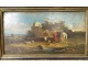 Pair HSP orientalist paintings E. Fromentin Arab horsemen XIXth