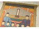 Fabric painting 11 Chinese ancestors Mandarin dignitaries China XIXth century