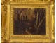 HSP painting Diaz de la Pena landscape Barbizon School stuccoed frame XIXth century