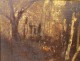 HSP painting Diaz de la Pena landscape Barbizon School stuccoed frame XIXth century