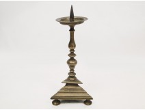 Picnic candle torch bronze candlestick 17th
