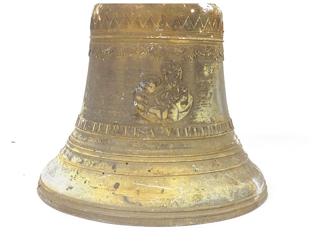 Cloche De Chalutier En Bronze Massif - Pièce Ancienne Et Rare - Objet Décoratif Maritime