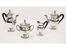 Coffee tea silver crest shield crown 19th