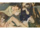 Tempera paint naked women languishing 20th Gérardin
