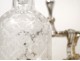 Vinegar cruet-door service crystal and silver Louis XV 19th Odiot
