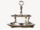 Vinegar cruet-door service crystal and silver Louis XV 19th Odiot
