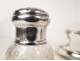 Vinegar cruet-door service crystal and silver Louis XV 19th Odiot