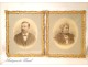 Pair of wooden frames gilded stucco Napoleon III 19th