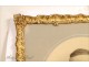 Pair of wooden frames gilded stucco Napoleon III 19th