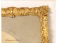 Pair of wooden frames gilded stucco Napoleon III 19th