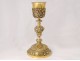 Large silver chalice vermeil Christ Angel Minerva Dejean &amp; Martin 661gr XIXth