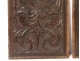 Pair of Haute Epoque carved wood panels head of acanthus cherubs 17th century