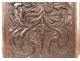 Pair of Haute Epoque carved wood panels head of acanthus cherubs 17th century