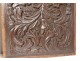Pair of Haute Epoque carved wood panels head of acanthus cherubs 17th century