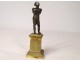 Small statuette bronze sculpture Emperor Napoleon I 19th century