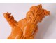 Carved coral statuette goddess of spring basket flowers China nineteenth