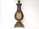 Lyre pendulum suspended zither pendulum Vernis Martin metal clock twentieth