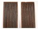 Pair of Haute Epoque panels carved wood folds towel 17th century woodwork