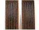 Pair of Haute Epoque panels carved wood folds towel 17th century woodwork