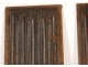 Pair of Haute Epoque panels carved wood folds towel 17th century woodwork
