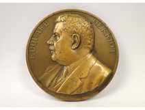 Bronze medal Mayor of Lyon Edouard Herriot