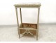 Small Louis XVI living room table lacquered wood marble planter late nineteenth