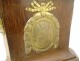 Large lectern eagle brass wood column medallions music 17th century chapel
