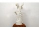 Large Carrara marble sculpture cherub Love butterfly Pugi Italy XIXth