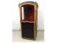 Louis XV sedan chair blackened gilded wood velvet Genoa XVIIIth century