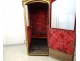 Louis XV sedan chair blackened gilded wood velvet Genoa XVIIIth century