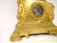 Gilded bronze pendulum characters man child Napoleon III clock XIXth