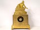 Gilded bronze pendulum characters man child Napoleon III clock XIXth