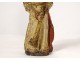 18th century polychrome carved wood statuette