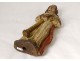 18th century polychrome carved wood statuette