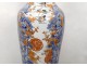 Large porcelain vase Imari Japan landscapes herons pond flowers 127cm nineteenth